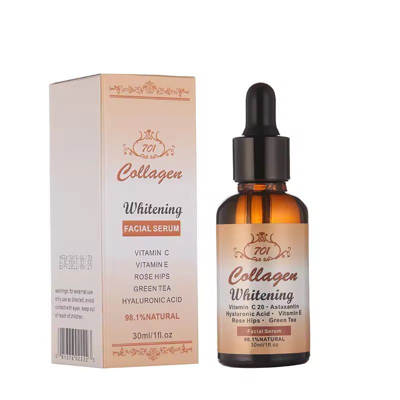 701 Collagen Whitening Facial Serum with Vitamin C & Hyaluronic Acid - 30ml