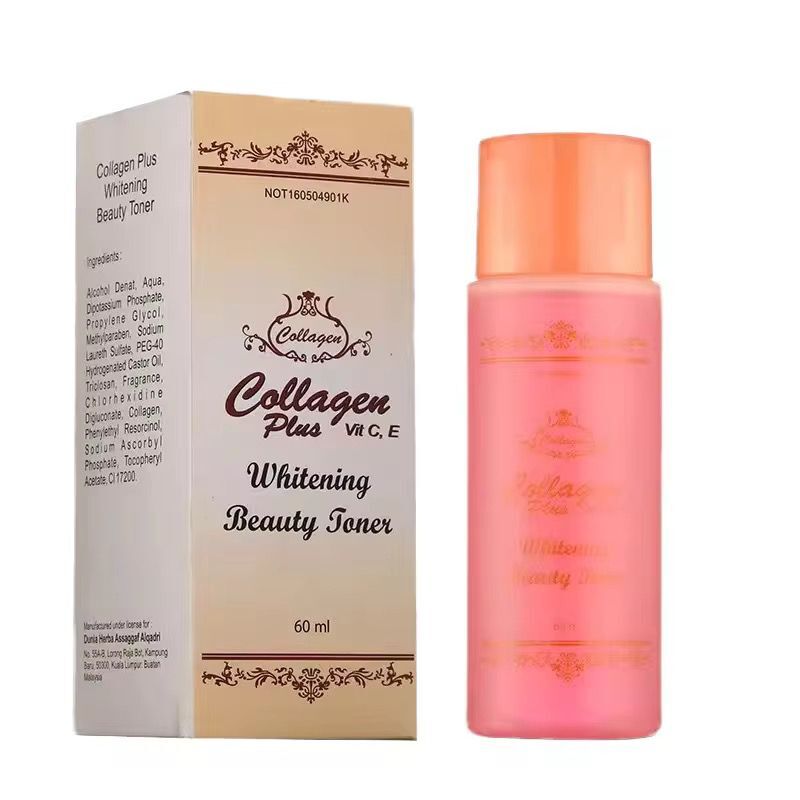 Collagen Plus Whitening Beauty Toner with Vitamin C & Vitamin E (60ml)